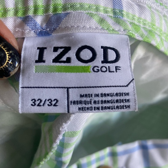 NWT Izod Plaid Golf Pants with UPF-50 Sun Control Fabric Size 34/34 Immaculate - Picture 6 of 7